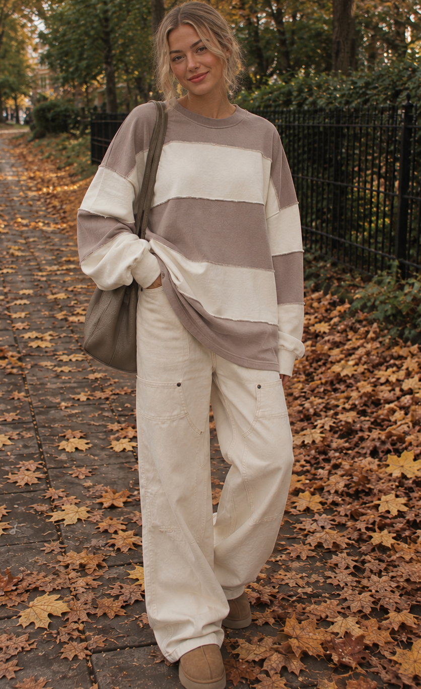 Gracie Long Sleeve Stripe Pullover