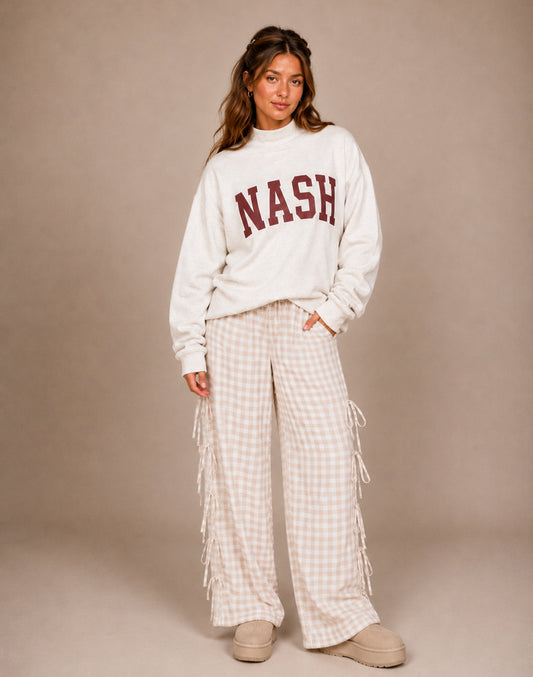 The Nash Embroidered Mockneck Sweatshirt