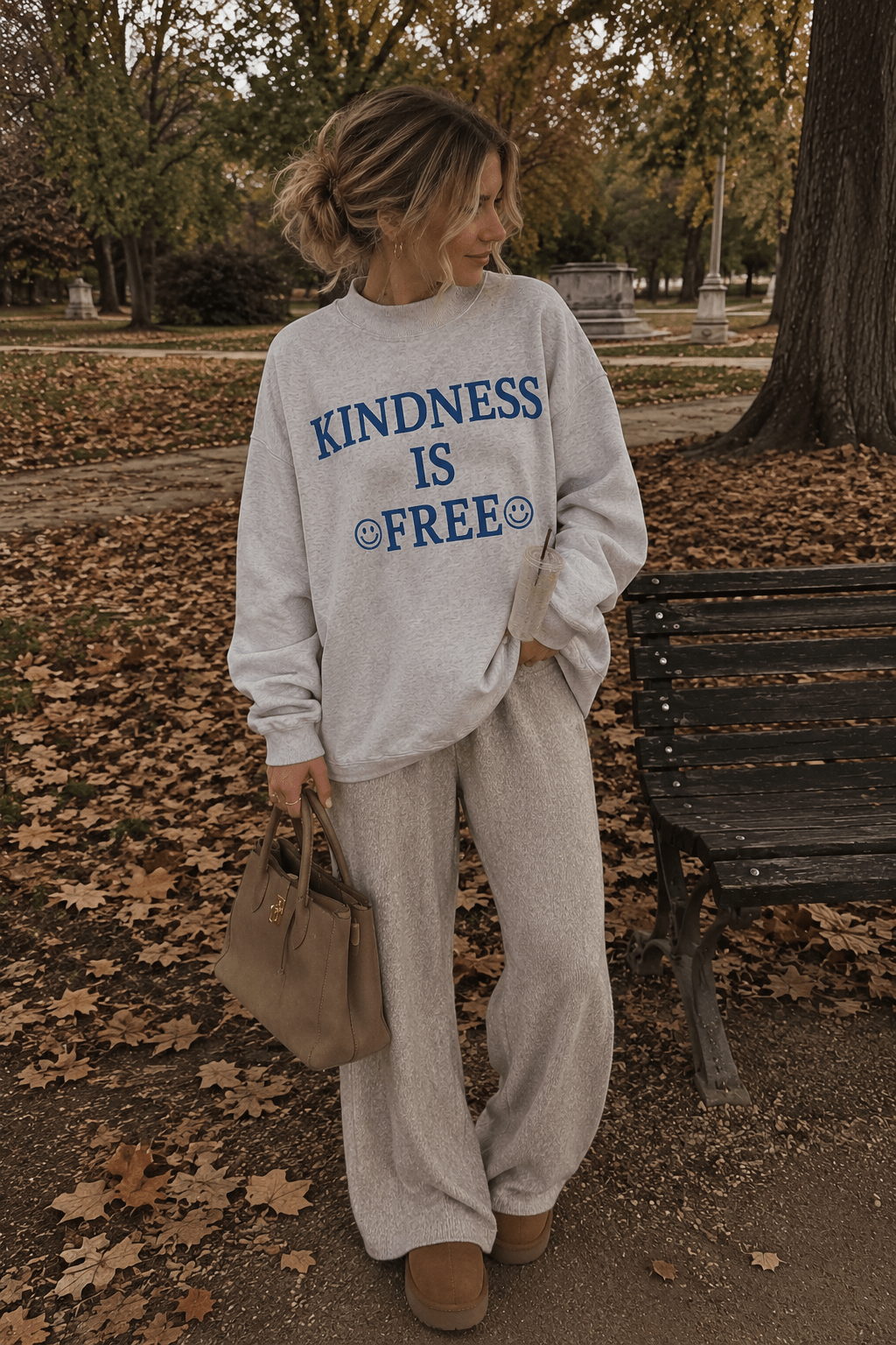 Kindness Is Free Mockneck Sweatshirt Sweatshirt from Lilah Grace Boutique