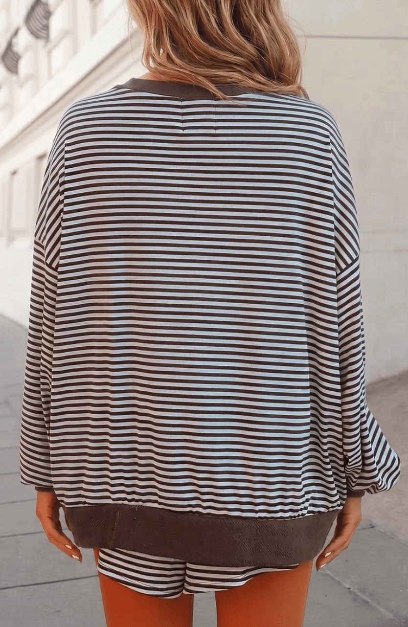 Leah Stripe Matching Set Matching Set from Lilah Grace Boutique