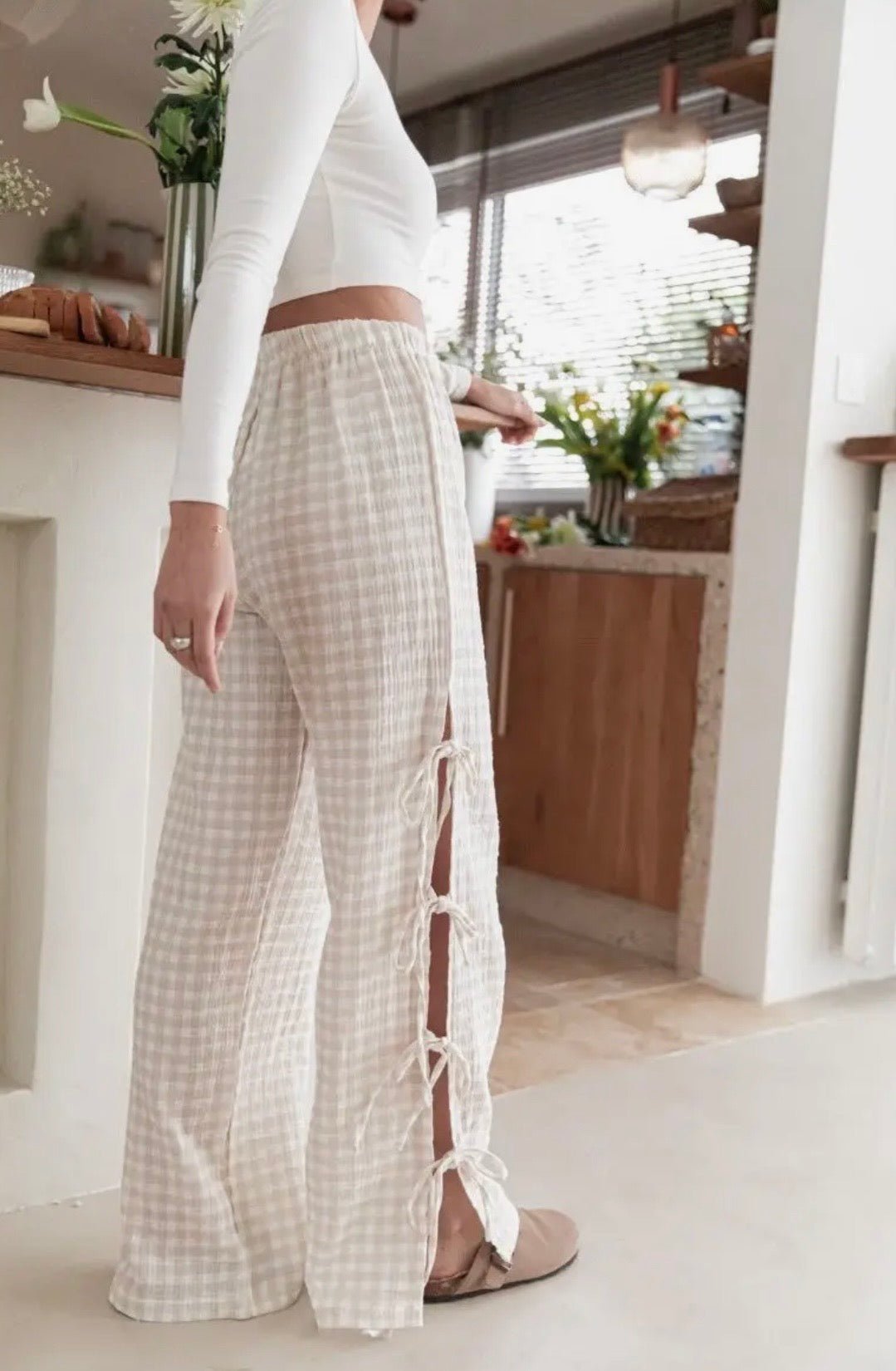 Meadow Side Tie Pants Pants from Lilah Grace Boutique