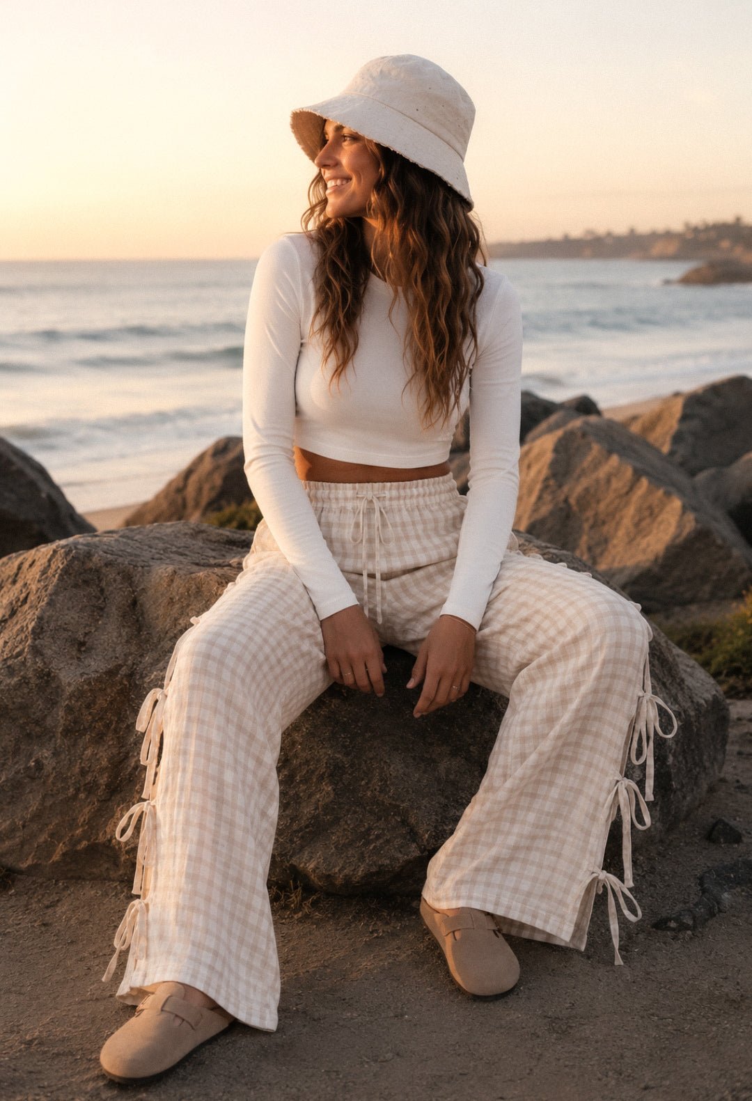 Meadow Side Tie Pants Pants from Lilah Grace Boutique