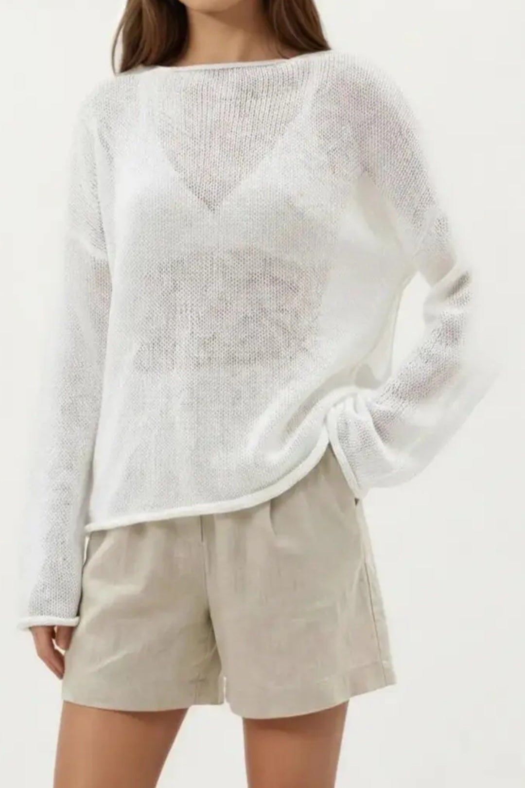 Nora Open Knit Lightweight Pullover Sweater from Lilah Grace Boutique