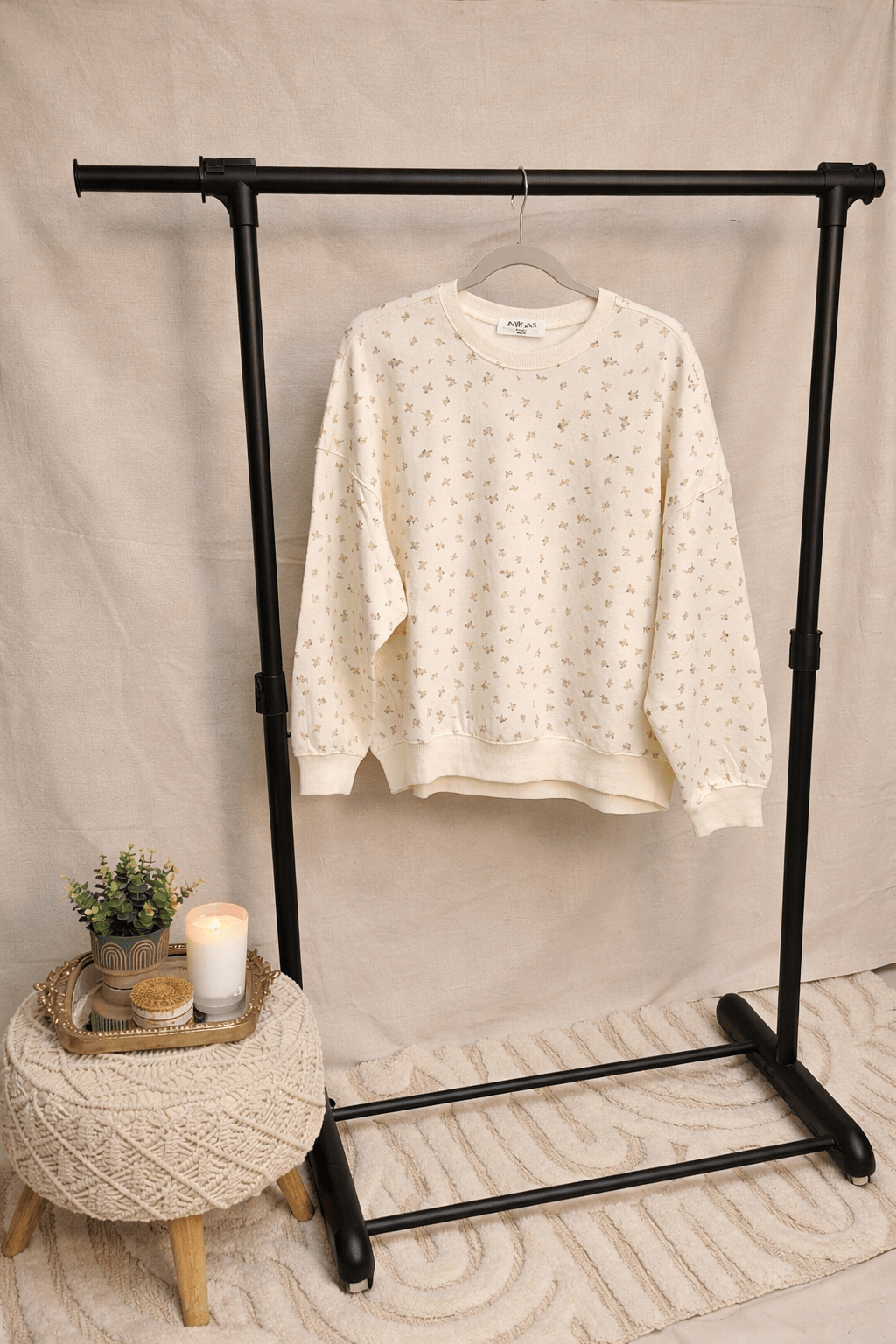 Sofia Floral Pullover Sweatshirt Sweatshirt from Lilah Grace Boutique