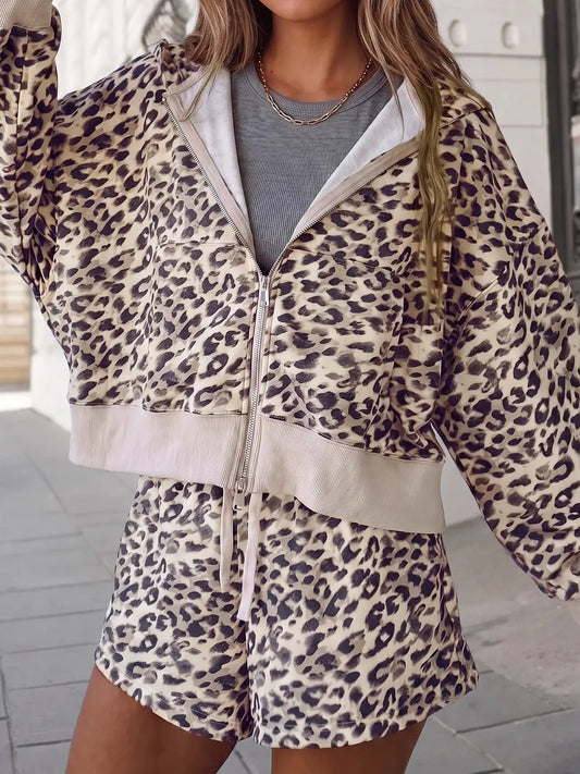 Stevie Leopard Set Matching Set from Lilah Grace Boutique
