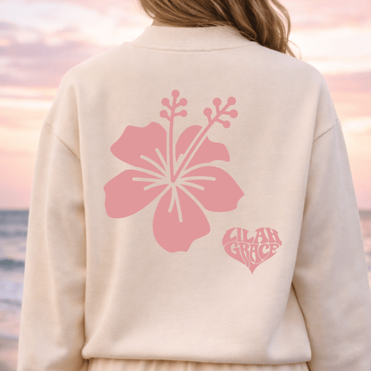 The Hibiscus Mockneck Set | Pullover & Shorts from Lilah Grace Boutique