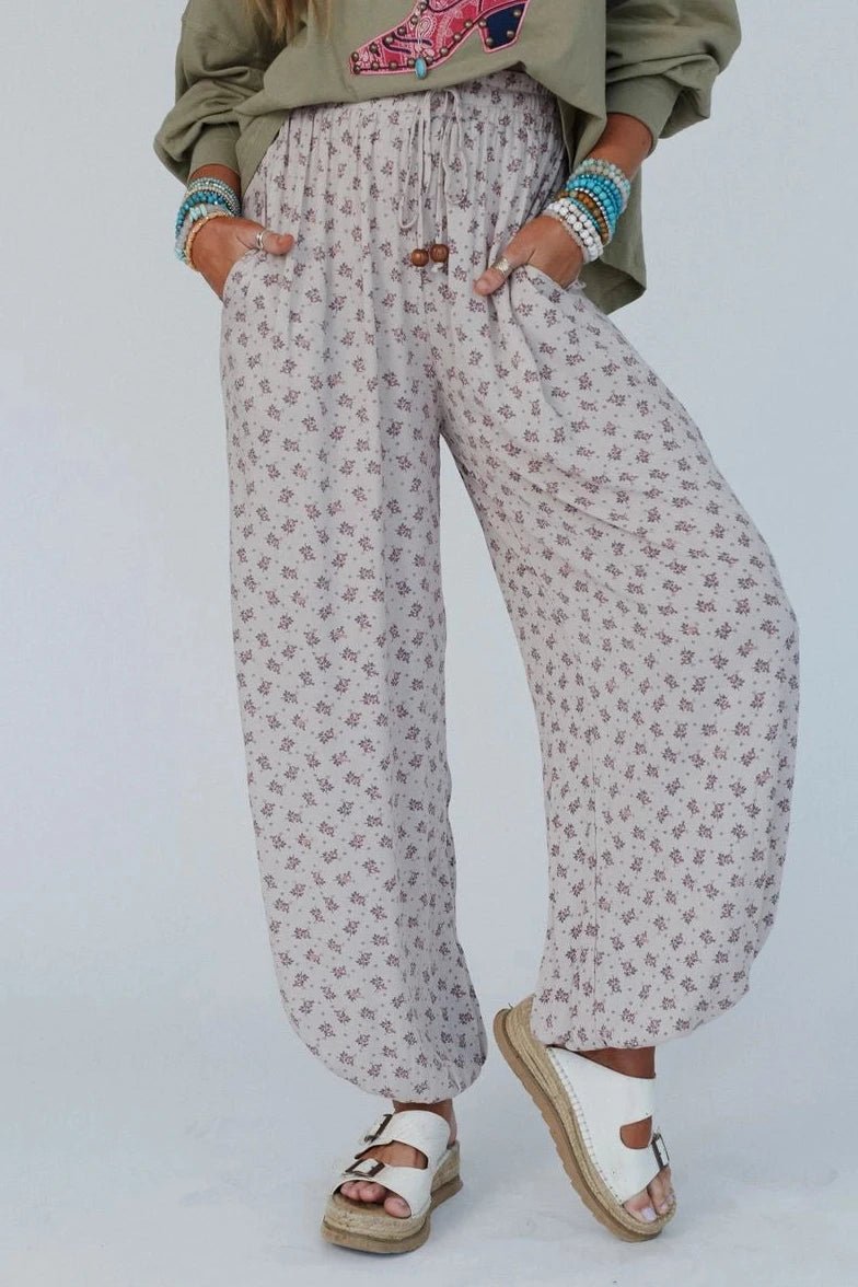 The Juniper Wide Leg Cinch Pant from Lilah Grace Boutique
