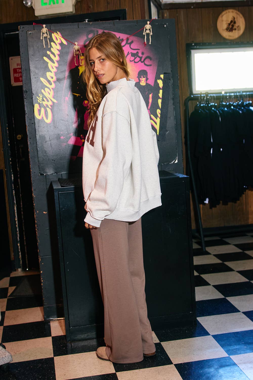 The Nash Embroidered Mockneck Sweatshirt Sweatshirt from Lilah Grace Boutique