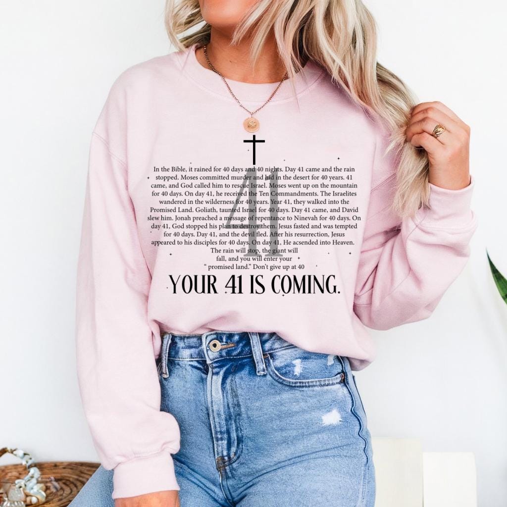 Your 41 Is Coming Crewneck Sweatshirt from Lilah Grace Boutique